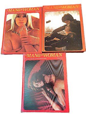 Vintage 1970 Vol. 1-3 Man & Woman Encyclopedia of Adult Relationships-hardcover